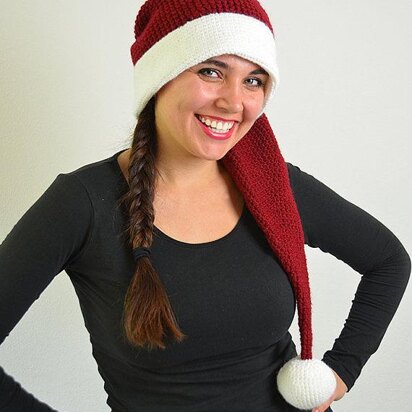 Long Christmas Hat Crochet Pattern