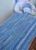 Palm Beach Baby Bean Stitch Blanket – King Cole DK Pastel Blues Crochet Pattern