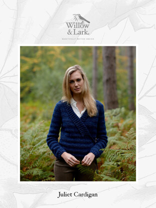 "Juliet Cardigan" - Cardigan Knitting Pattern For Women in Willow & Lark Woodland