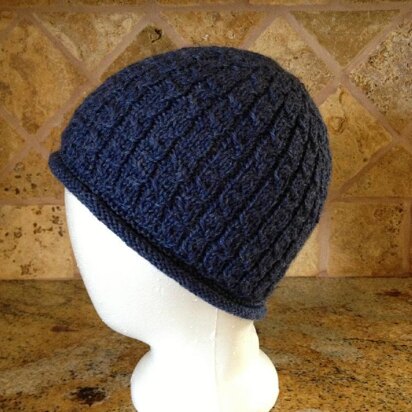 Jules Mock Cable Hat - knitting pattern