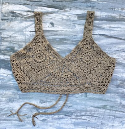 Boho Granny Square Bralette