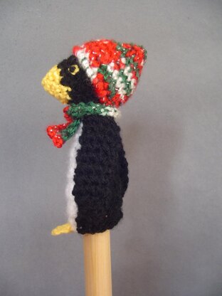 Christmas Penguin Finger Puppet