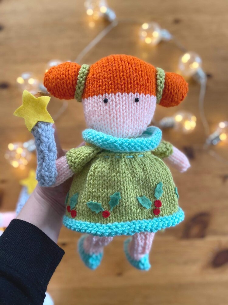 Christmas Angel and Winter Fairy Dolls Knitting pattern by Gift