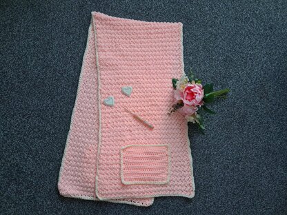Crochet Natural Beauty Pocket Shawl Pattern