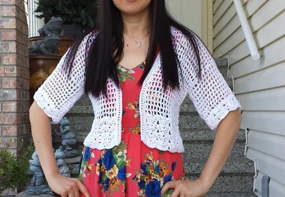 Short 'n Sassy Mesh Crochet Cardigan