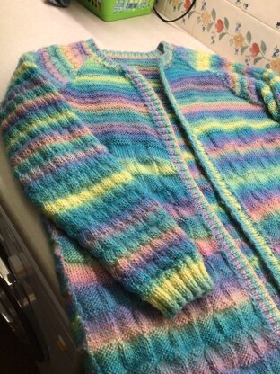 My Unforgettable Rainbow Cardigan