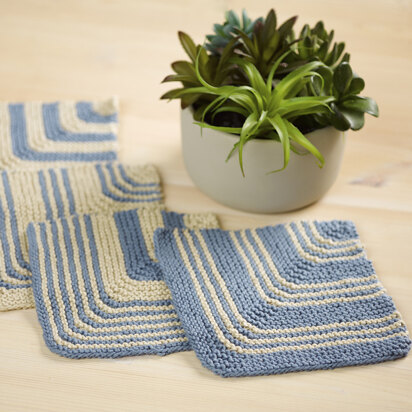 1008 Sparrow - Dishcloths Knitting Pattern for Home in Valley Yarns Leverett - knitting pattern