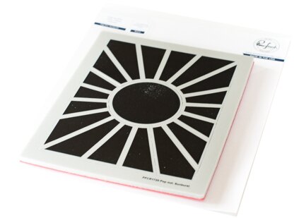 Pinkfresh Studio Cling Rubber Background Stamp Set A2 - Pop-Out Sunburst