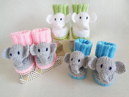 Elephant Baby Booties