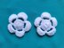 White small flower crochet pattern