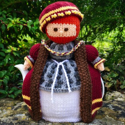 King Henry VIII 4 Cup Teapot Cosy Knitting Pattern - Novelty Teapot Cosy Knitting Pattern