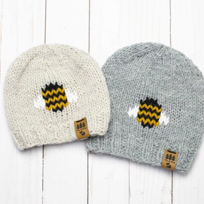 Bee Hat Beanie Toque Winter Baby Children Women Men