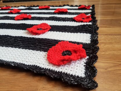 Remember Me Poppy Baby Blanket Afghan