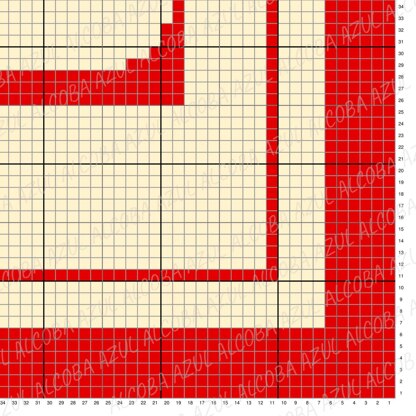Initial Letter Z Blanket Baby Shower Stroller 70x90 square C2C Crochet Pattern