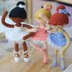 Set of 3 Ballerina Amigurumi Crochet