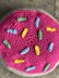 Sprinkle doughnut pouf