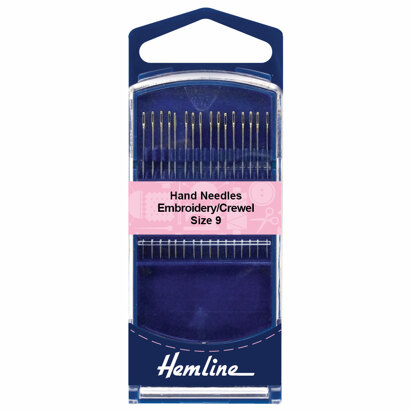 Hemline Premium Embroidery/Crewel Needles Size 9