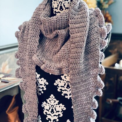 Provence Ruffled Shawl