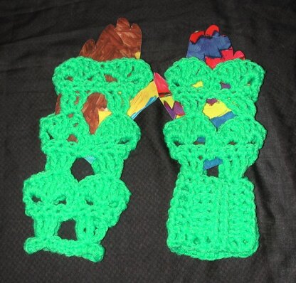 Alien Fingerless Gloves