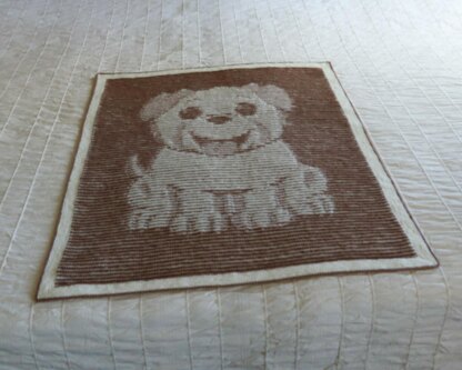 Puppy Illusion Baby Blanket