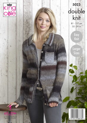 Cardigans in King Cole Sprite DK - 5023 - Downloadable PDF