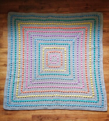 Spiral Bobble Blanket.