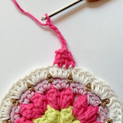 Mindful Mandala in a hoop