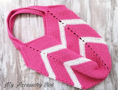 Chevron Crochet Handbag