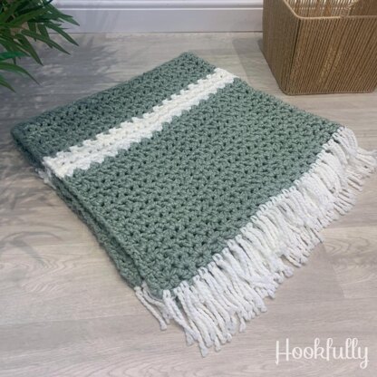 Cozy V-Stitch Blanket