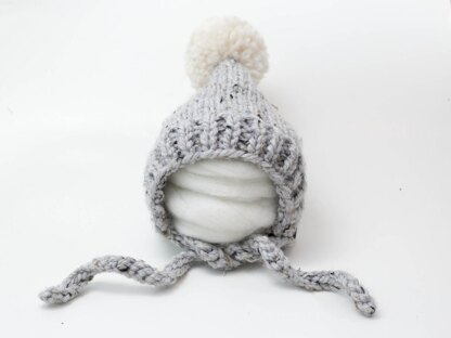 Chunky Pompom Pixie Bonnet Hat Baby Children