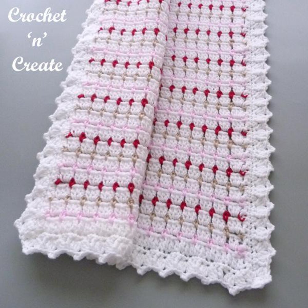 Block Stitch Baby Blanket