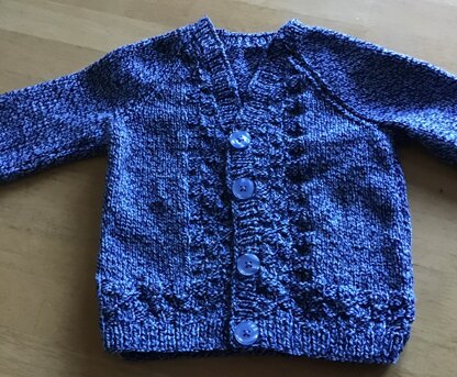 Cardigan for youngest grandson