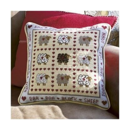 Historical Sampler Company Baa Baa Black Sheep Tapestry Kit - 38cm x 39cm