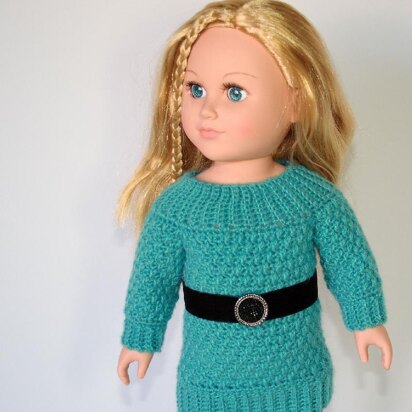 Cobblestones Sweater Dress for 18" dolls