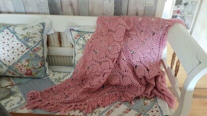 Triangle Shawl Pineapple