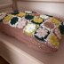 Checkerboard Flower Pillow