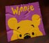 Winnie The Pooh Blanket 90x90 Squares C2C CROCHET PATTERN Afghan Cartoon Purple Baby Throw