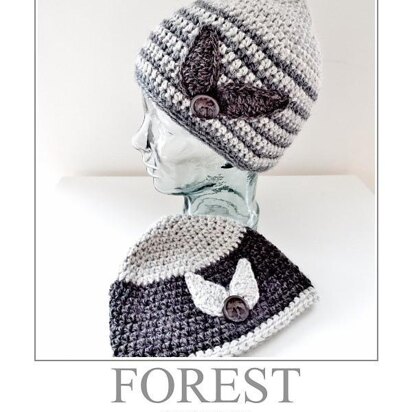 Crochet Hat FOREST UK