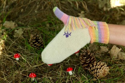 Zooey Unicorn Mittens light