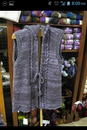 Whipstitch Hoodie Vest