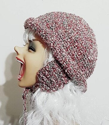 Rolled Brim Earflap Hat