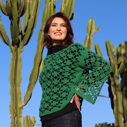Flower mesh sweater  Marrakesh