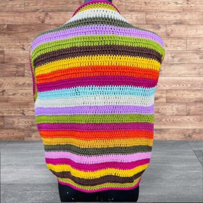 Flower Power Crochet Waistcoat