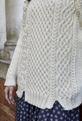 Bridget - Jumper Knitting Pattern For Women in Debbie Bliss Rialto Aran by Debbie Bliss