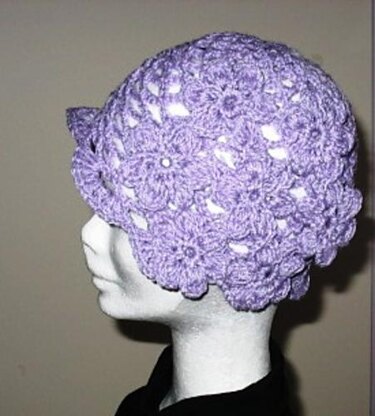 Violet Flower Hat