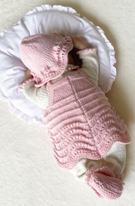 Abigail baby doll clothes knitting pattern 19080