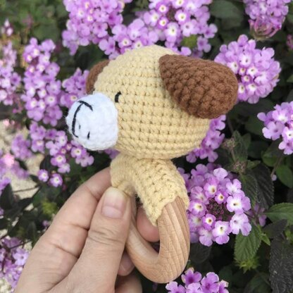 Crochet Baby Toys Puppy Patterns,Crochet Baby Rattle Pattern,Amigurumi Crochet Pattern,Crocheting for Beginners