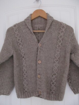 Children s Cable and Moss Stitch Cardigan