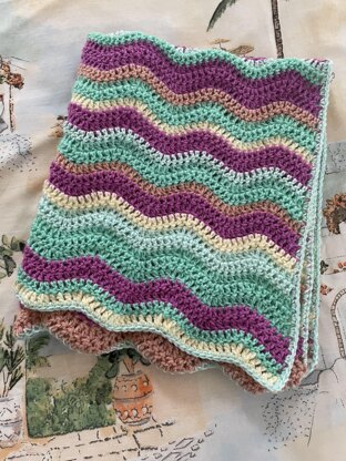 Bahama waves 2025 baby blanket