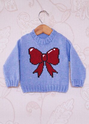 Intarsia - Bow Chart - Childrens Sweater